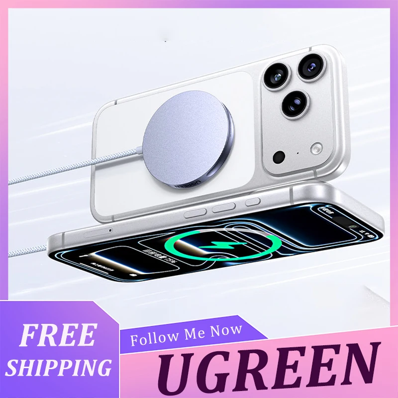 ugreen-25w-マグネット式ワイヤレス充電器-ポータブルドックスタンド-magsafe対応-iphone-17-pro-max用-急速充電-iphone16-airpods-15対応