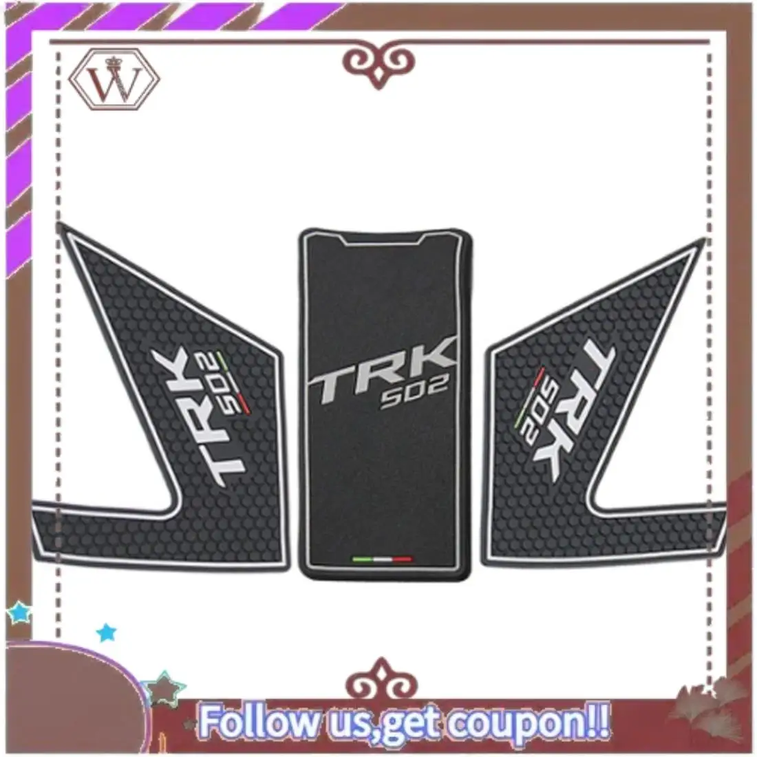 

A57E-Motorcycle Gas Oil Fuel Tank Pad Protector Decal Sticker For Benelli TRK502 TRK 502 502X Accessories, 3PCS