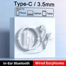 Original Headphones For Xiaomi mi 14T 15 in-ear Earphones Redmi Note 14 12 13 Pro Type C 3.5mm Wired Headset Earbuds Accessories