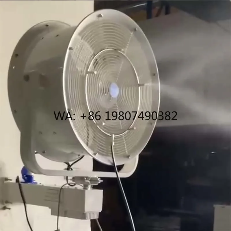 Wall Mounted Commercial Misting Fan, Multi-Size Spray Cooler, High Efficiency Humidifier for Commercial Outdoor Cooling
