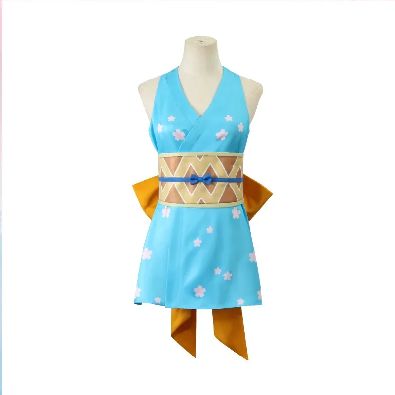 Anime Wano Country Nami Costume Cosplay Wanokuni Nami Sexy Kimono Dress Halloween Costume parrucca per le donne