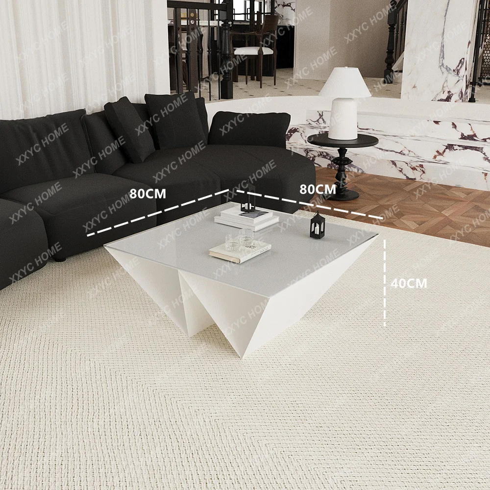 

Transparent Modern Coffee Table Glass Organizer Clear Coffee Table Aesthetic Cheap KPostmodern Furniture