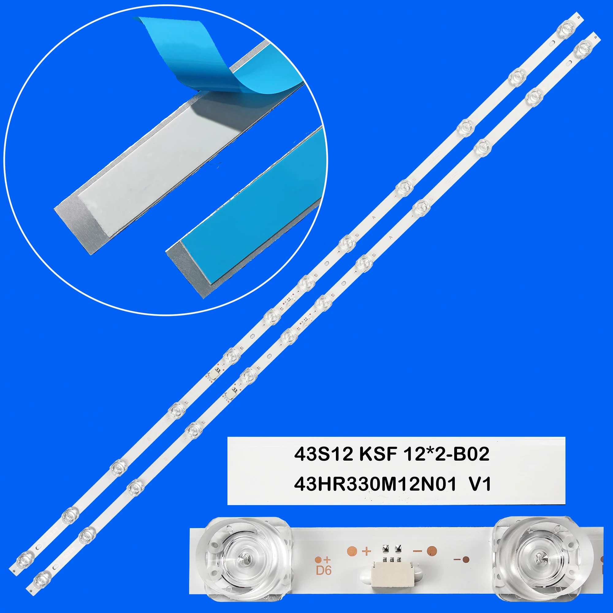 

Светодиодная подсветка Strio 43HR330M12N01 V1 для 43P737 43P745 43S12 43P739 43P735 43LB14_3030F2.4D_V0.2_20220526 ST4251D02-1 VER.2.1