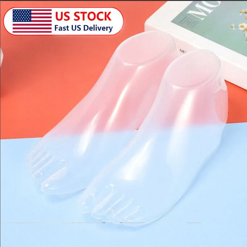 

2Pcs Hard Plastic Feet Mannequin Female Foot Model Tool for Shoes Display Models