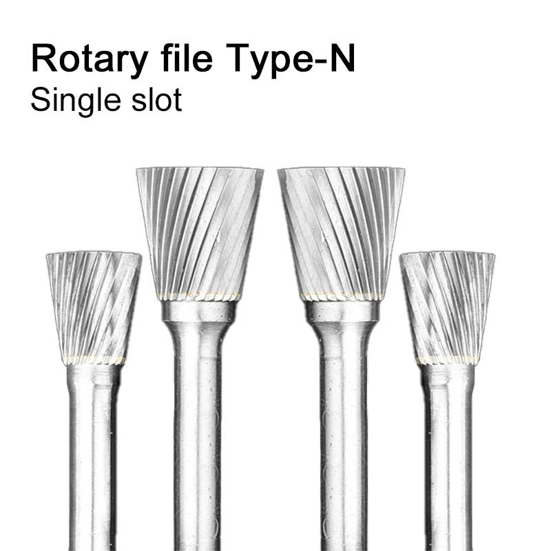 n tipo cone invertido forma liga arquivo rotativo cabeca de moagem de metal duro fresa ferramenta de escultura de madeira de tungstenio 1pc 01