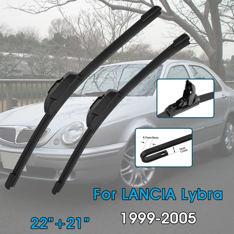 

Автомобильные щетки стеклоочистителя 22 "+ 21" для LANCIA Lybra 1999-2005, лобовое стекло, щетки переднего окна, автомобильные аксессуары