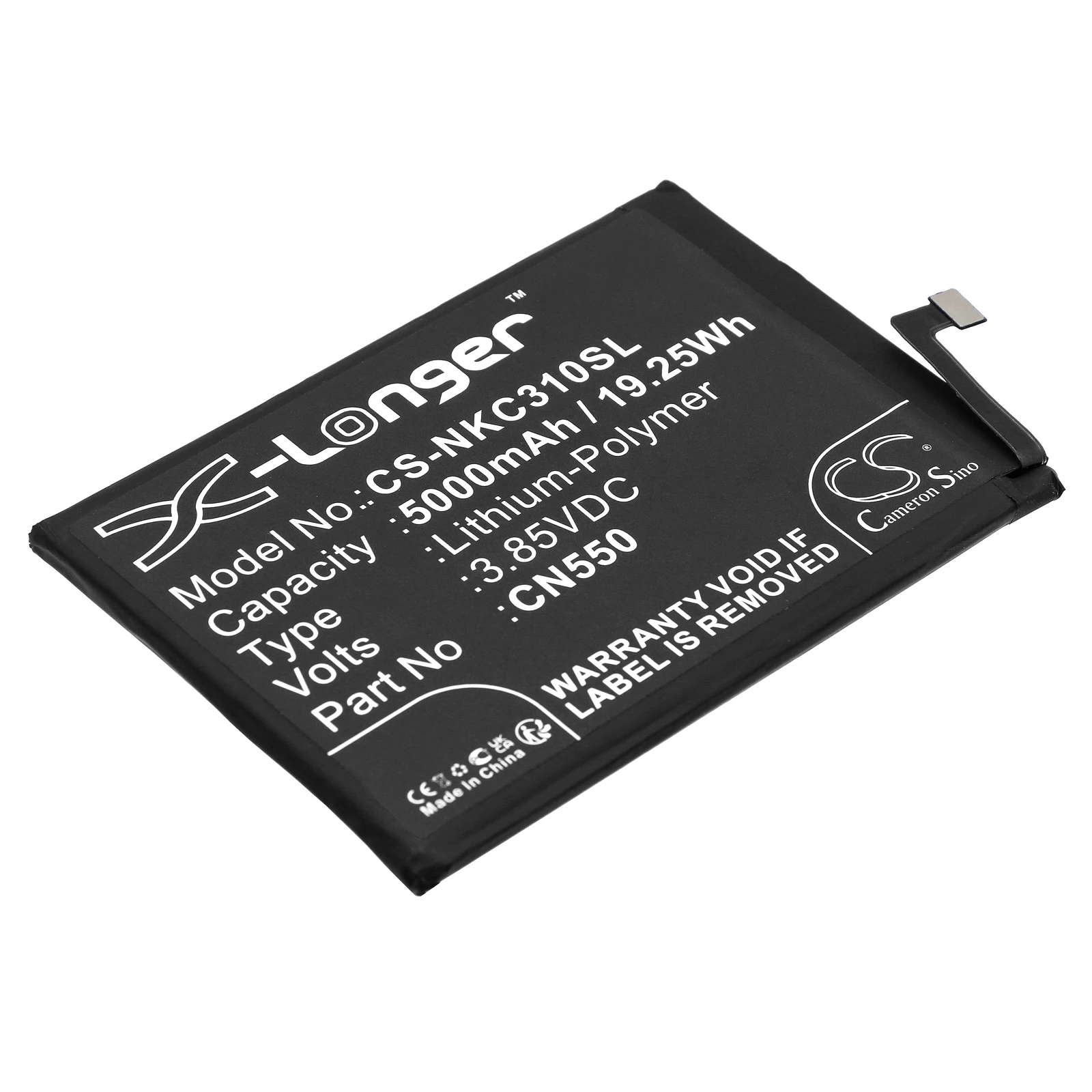 

Li-Polymer Mobile, SmartPhone Battery for Nokia, 3.85V, 5000mAh , Compatible Models: C31, G22