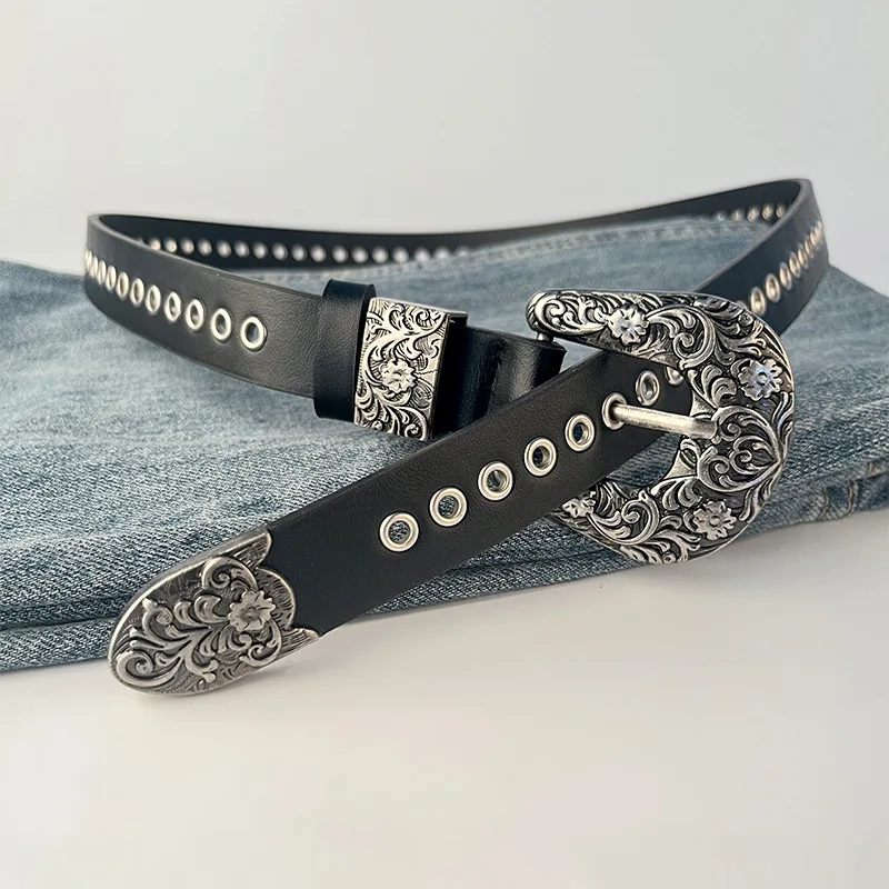 المرأة خمر جلد طبيعي مصمم مشد الإناث Cummerbund معطف حزام فستان Decration حزام ضيق J838