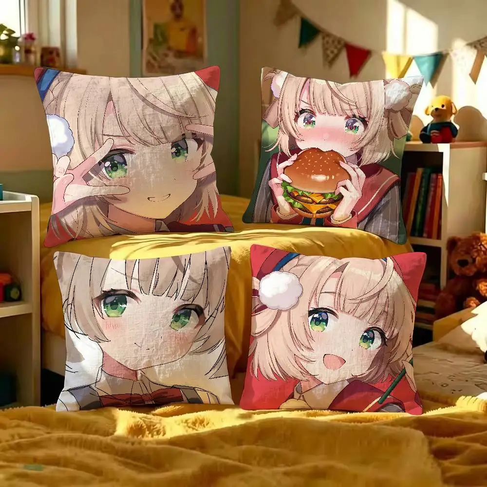 Kawaii Shigure Ui Anime Pillow Cover Cute Girl Pillow Case, Soft Cushion Cover For Sofa Bedroom Home Decoration No Pillow Insert