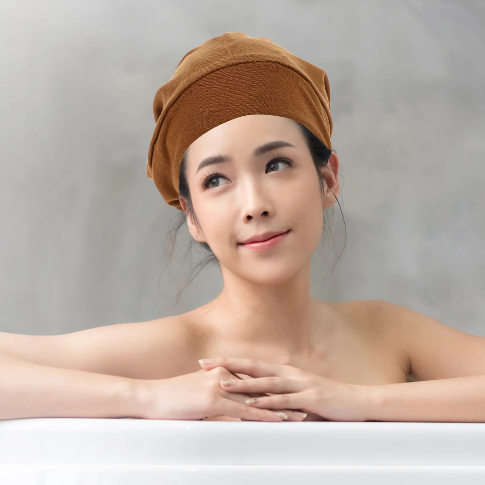 

Hair Bonnet For Sleeping Soft Satin Sleep Cap Comfortable Elastic Fit Long Curly Hair Women Men Spa Makeup Wash Face