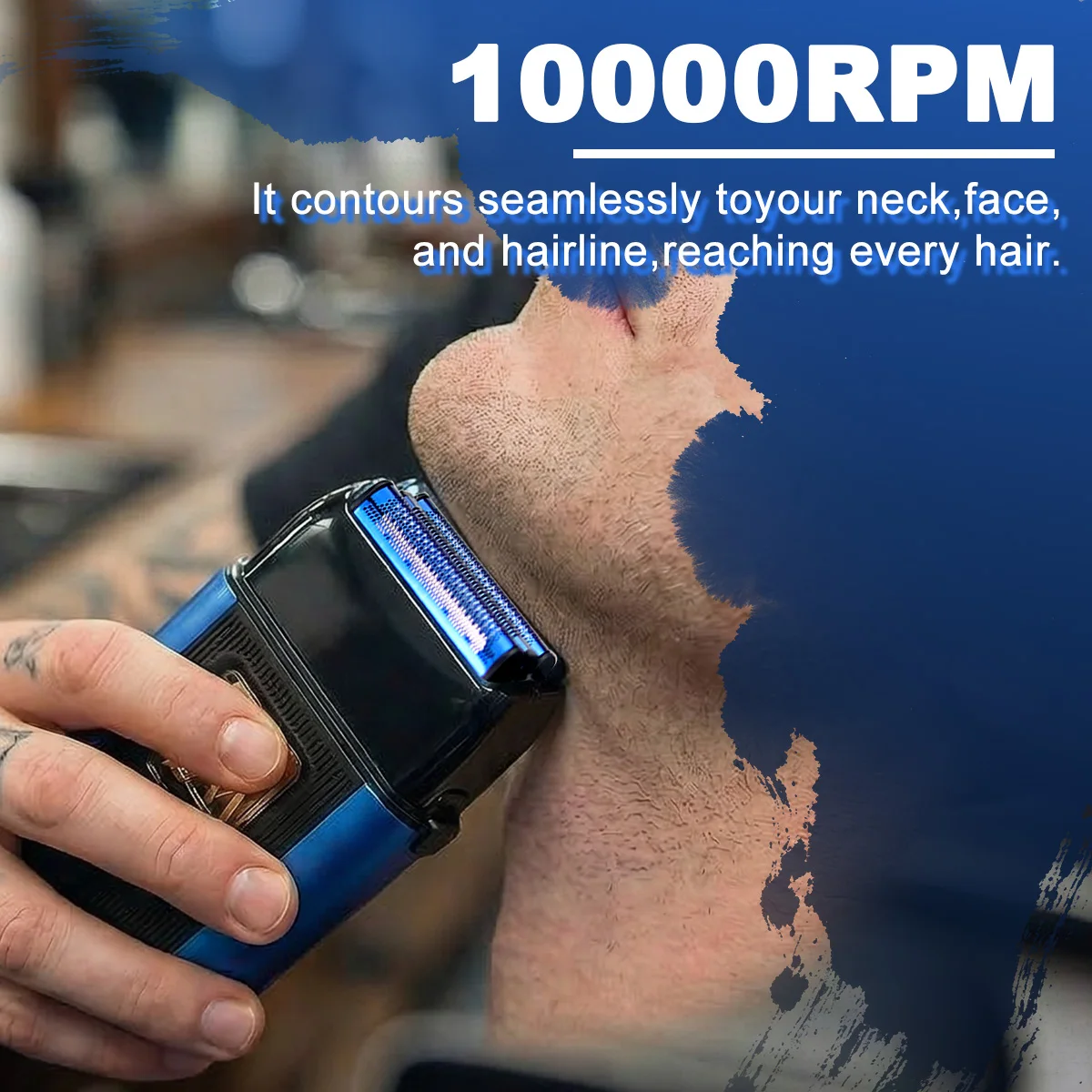 WMARK XS1 UV Shaver Male Vector Magnetic Levitation Motor 10000RPM Cordless Professional Shaving Razor Electric Shaver for Men