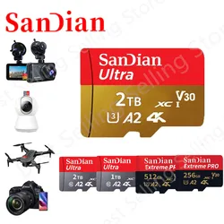 SD Card 2TB 128GB 256GB 512GB Micro TF SD Memory Card High Speed Class10 A2 Memory Card Video Card 1TB For Mobile Phone 2024