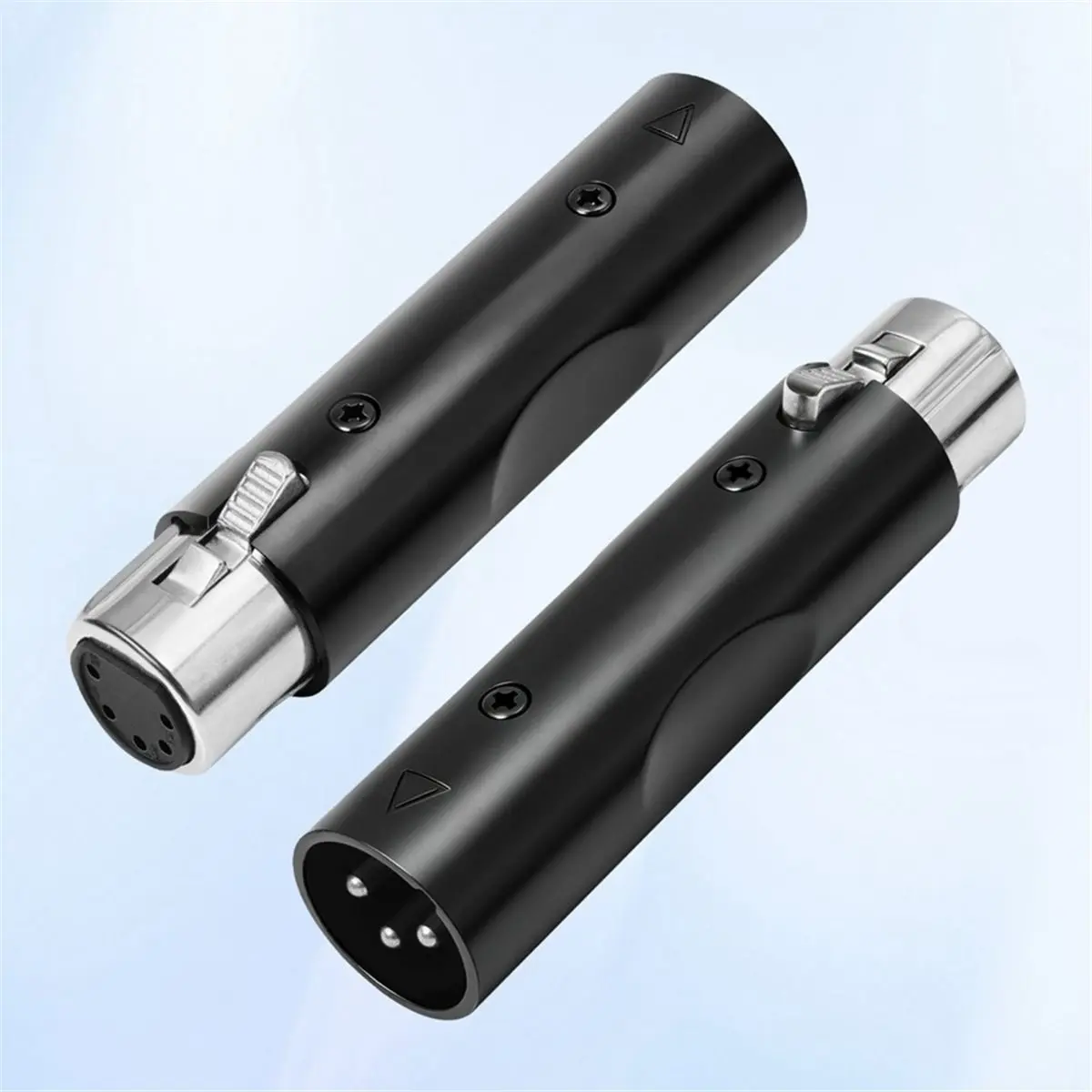 2Pack 5Pin XLR Male to 3Pin XLR Female DMX512 Converter Adapter for Stage Lighting Dimmer Console