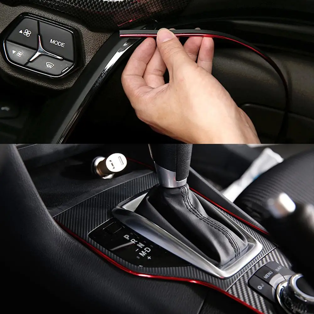 Car styling dashboard edge trim strip parts for Audi 2001 2002 2003 2004 A4 B6 B7 2000