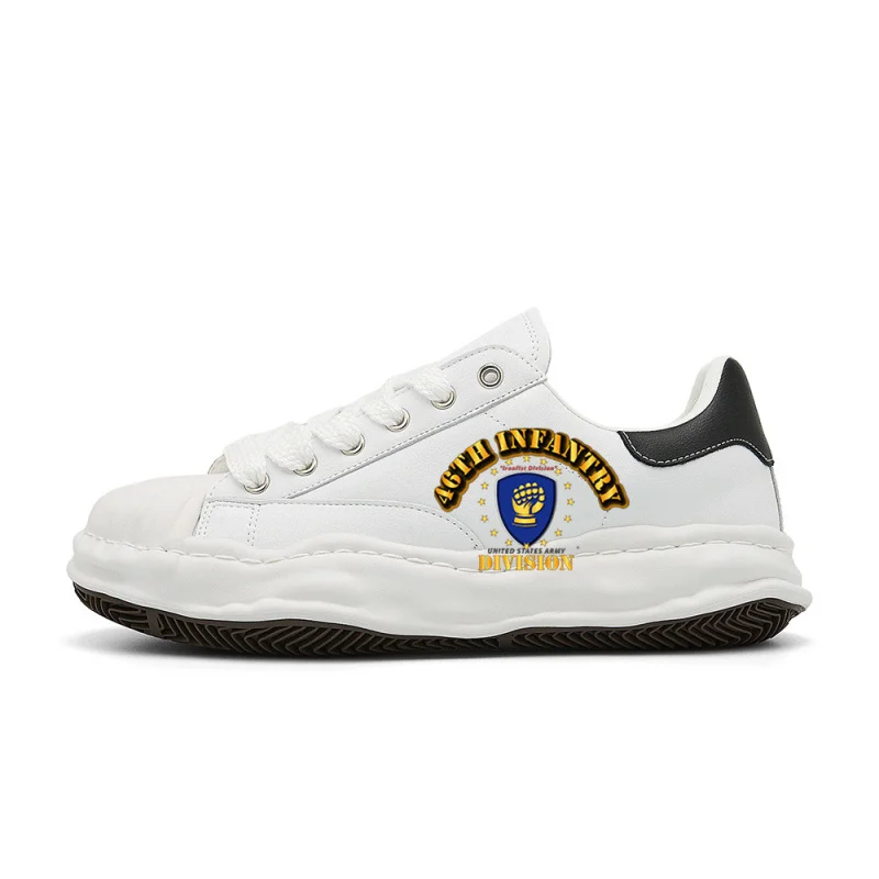 

46th Infantry Division Ironfist DivisionVintage Fashion Street Sneakers，The design is retro, stylish, comfortable, and versatile