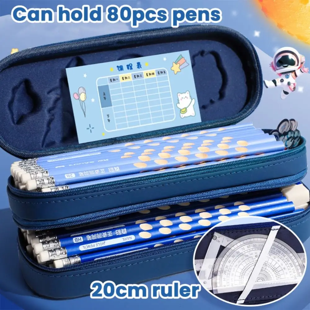 High Quality 3D Pencil Case Double Layer Capyabra Pen Box Waterproof Large Capacity Stationery Organizer Gift