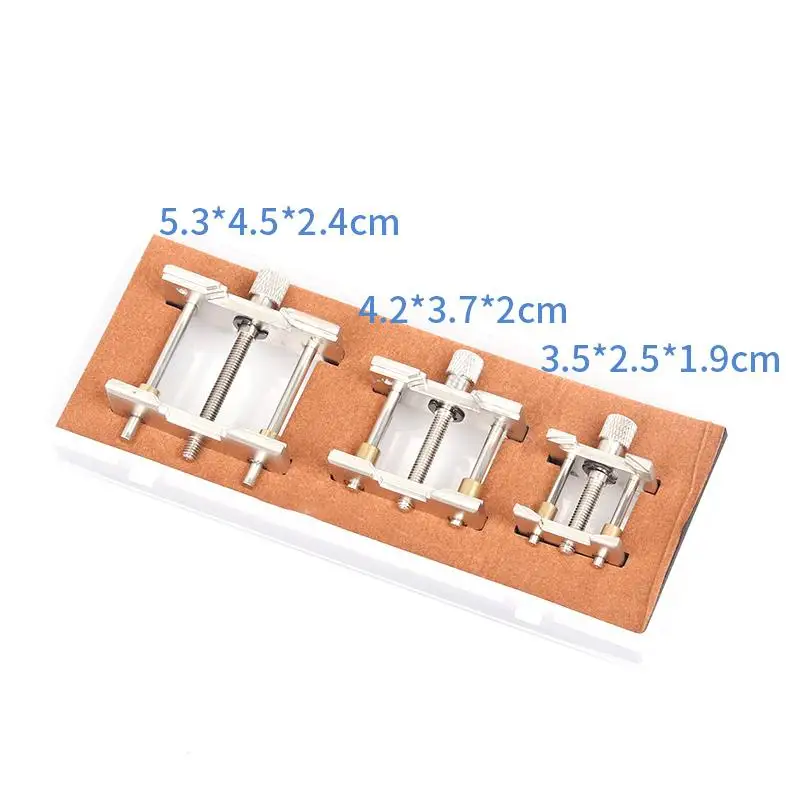 1Set 3 In 1 Watch Case Movement Holder Watchmaker Clamp Repair Tool 4040 & 4039 Assortment Man / Laday Watches
