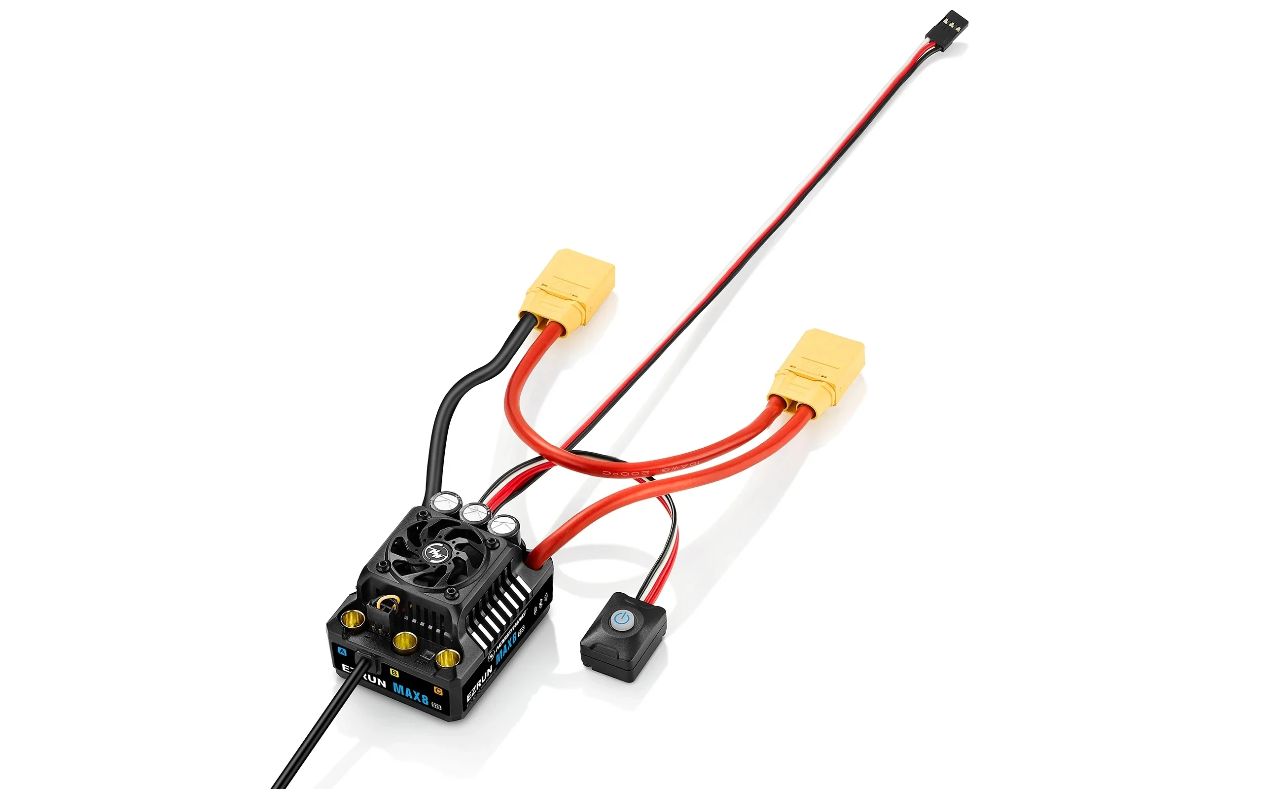 

Бесщеточный регулятор скорости Hobbywing EzRun MAX8 G2S 160A с датчиками для радиоуправляемых моделей автомобилей, багги и внедорожников масштаба 1/10 и 1/8 (модель 2025 года)