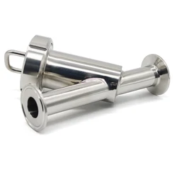 SS304 sanitary pipeline filter inline Y filter 19m-51mm pipe outer diameter Tri Clamp 50.5 64mm self-made pipe fittings