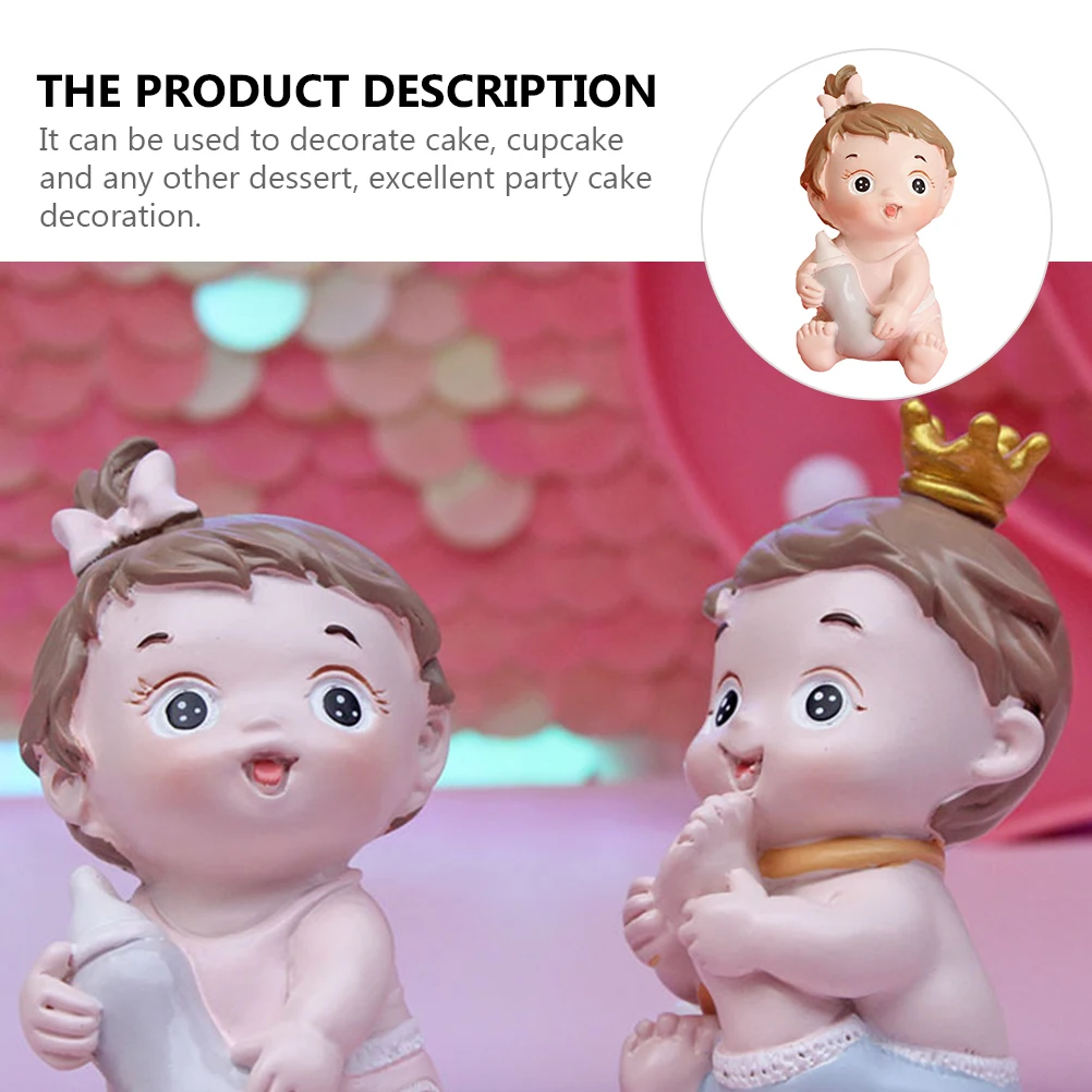 

Birthday Cake Decoration Decorations Baby Shower Topper Girl Desktop Ornament
