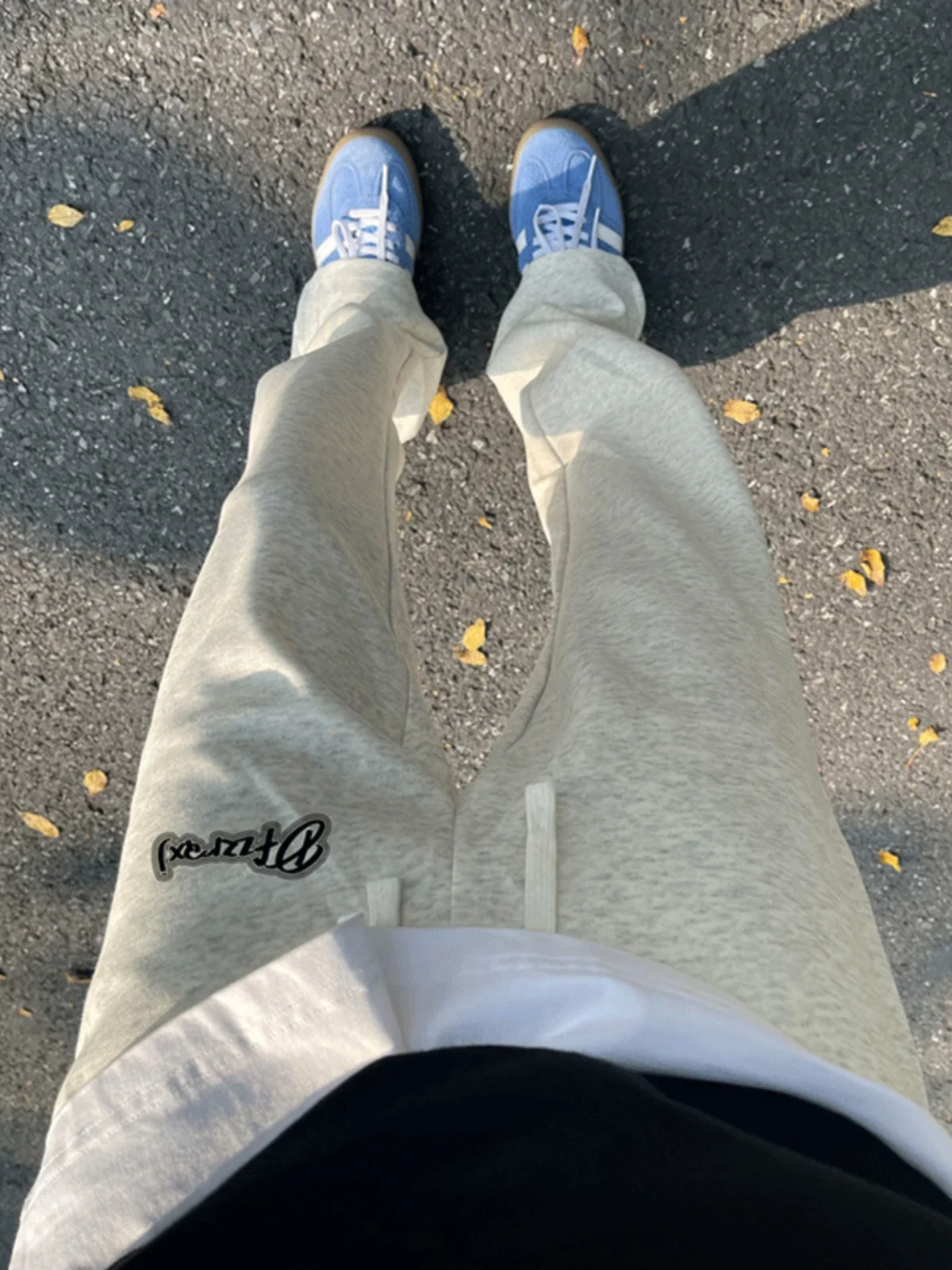 

Осенний американский модный брендовый дизайн, белые свободные повседневные брюки на подкладке Fce для мужчин, прямые брюки с эластичной резинкой на талии