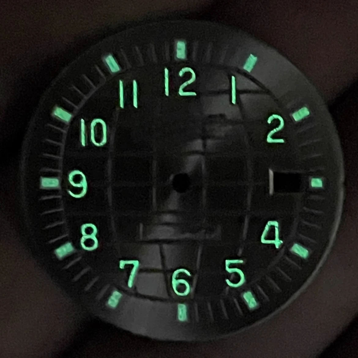 

New NH35A dial green luminous diameter 32mm diving watch NH36 hand grenade with sun radiation pattern seiko literal accessories