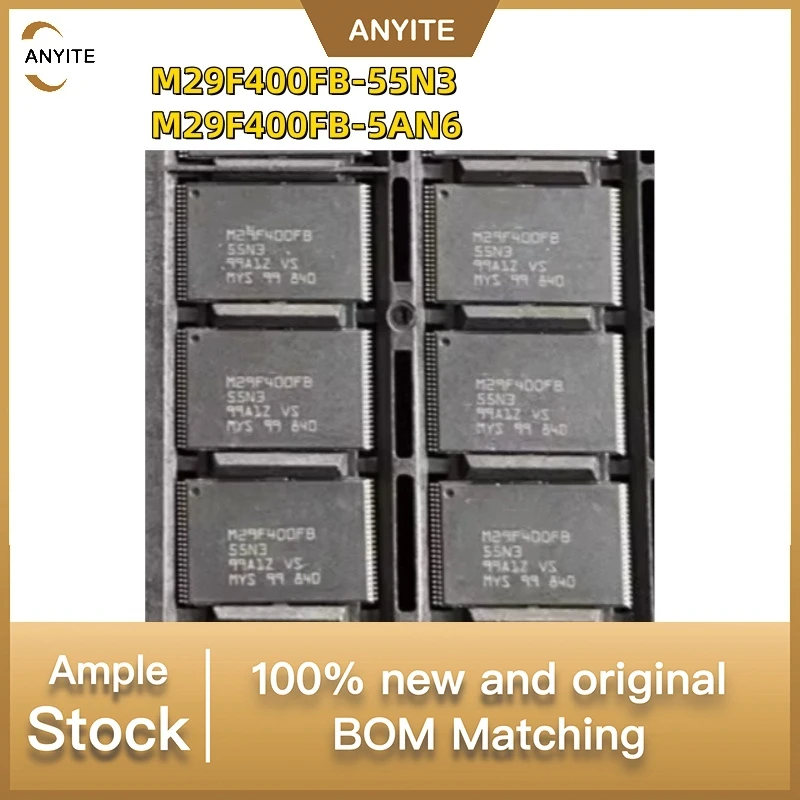 

Новый 5 шт./лот M29F400FB-55N3 M29F400FB-5AN6 M29F400FB M29F400 TSOP48