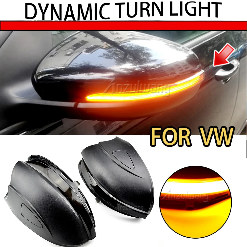 

Dynamic Turn Signal Light Flowing Water Blinker Flashing Indicator Signal For Volkswagen VW GOLF 6 VI MK6 GTI R line R20 Touran