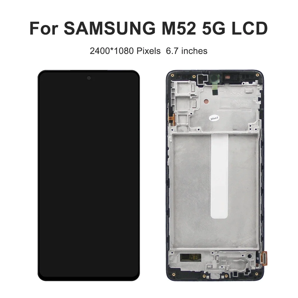 M52 5G 6.7''For Samsung For  M52 5G M526 M526BR M526B LCD Display Touch Screen Digitizer Assembly Replacement