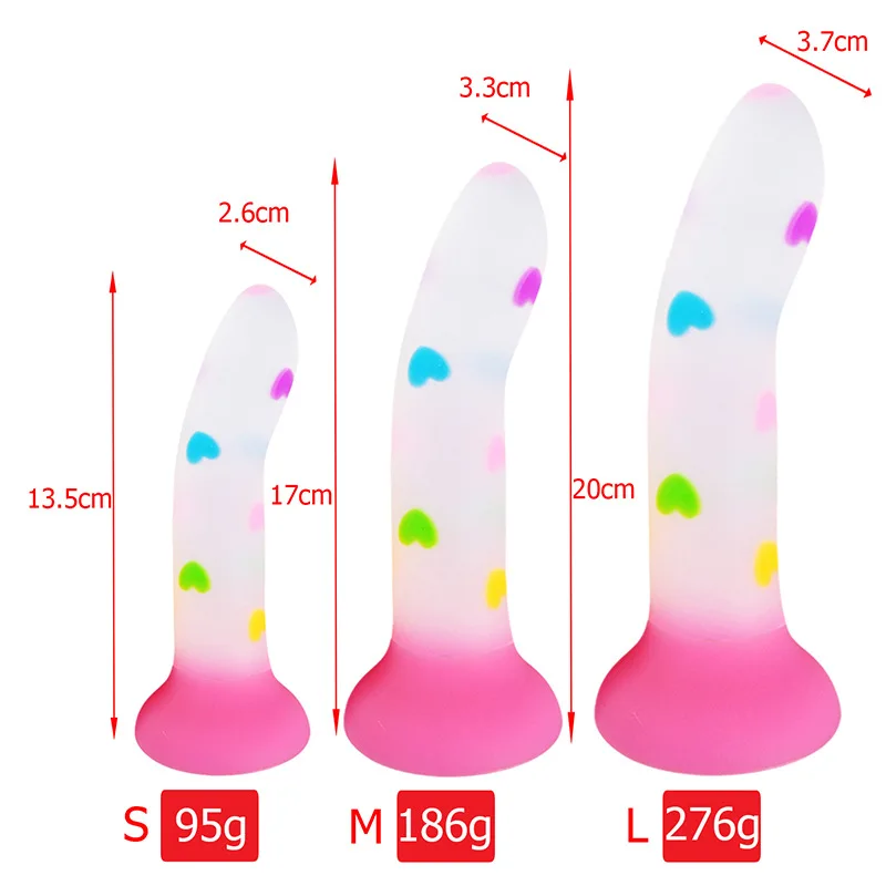 Sex Toys Night Glowing Anal Dildo Love-Jelly Noctilucent Light Anal Plug Vaginal G-spot Anorectal Prostate Massage Masturbator - view 2