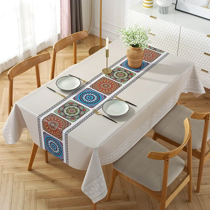 Modern Style Tablecloth Polyester Fiber Rectangular Kitchen Table Cover Home Party Wedding Decor Nappe De Table