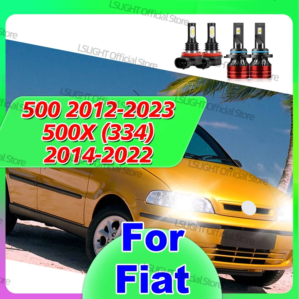

2/4x Противотуманные фары 6000K 12V LED 28000Лм для Fiat 500 2012-2023, для Fiat 500X (334) 2014-2022, 2015, 2016, 2017, 2018, 2019, 2020