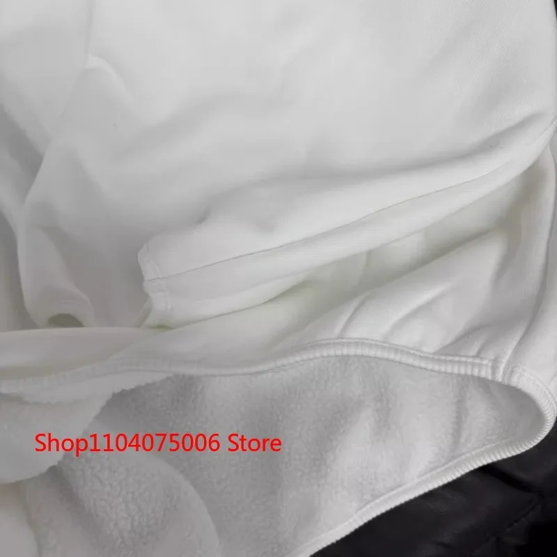 رجل الشتاء الحراري الصوف مبطن هوديي كاني ويست نمط فضفاض صالح القطن عادي اللون ملابس رياضية كاجوال