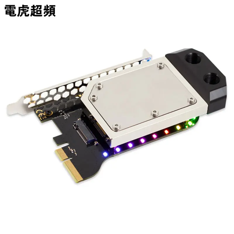 AquaComputer KryoM.2 RGBpx SSD Water Cooled Head Heatsink PCIe5.0 0/4.0