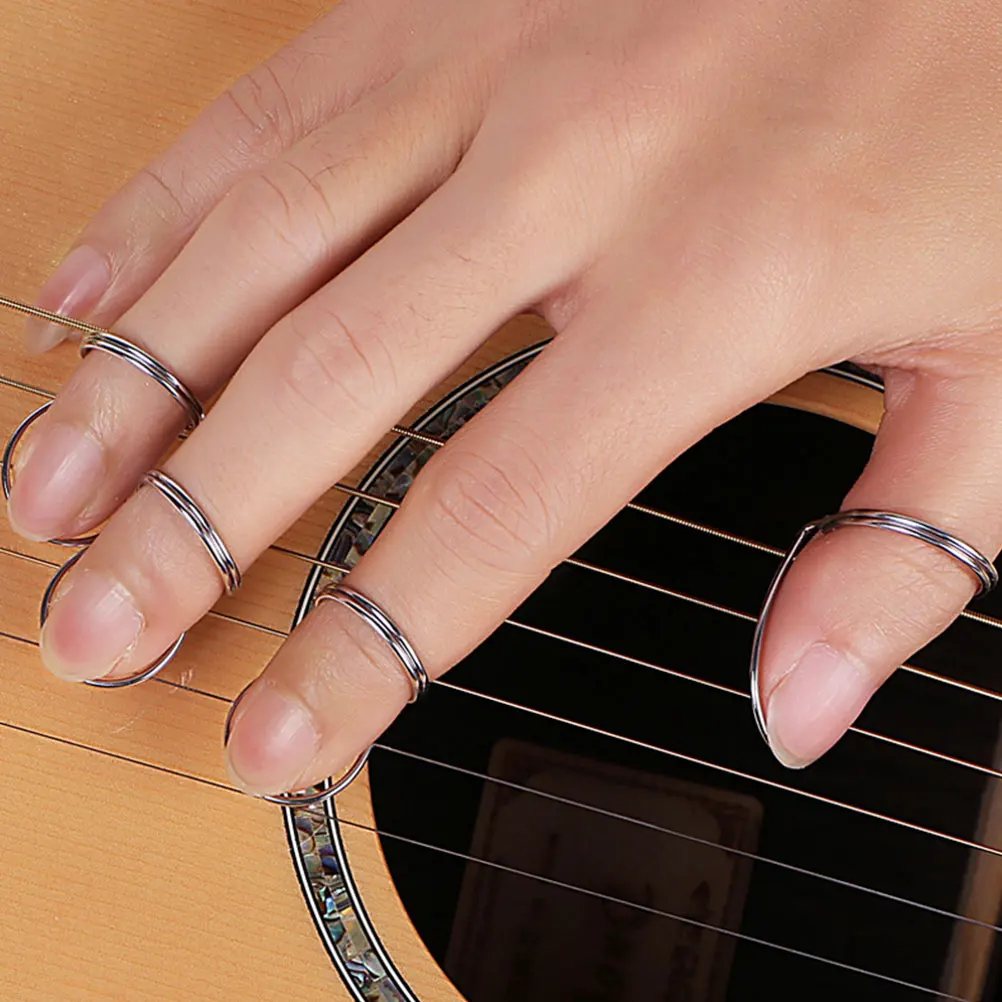 

8 Metal Guitar Picks Durable Ergonomic Comfortable Wide Application Guitars Musical Supplies Folk Practice Tools Portable