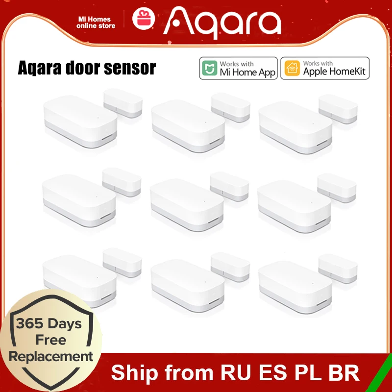 Aqara Door Window Sensor Zigbee Wireless Connection Alarm Smart Mini Door Sensor Mijia For Xiaomi Gateway Mi Home HomeKit APP