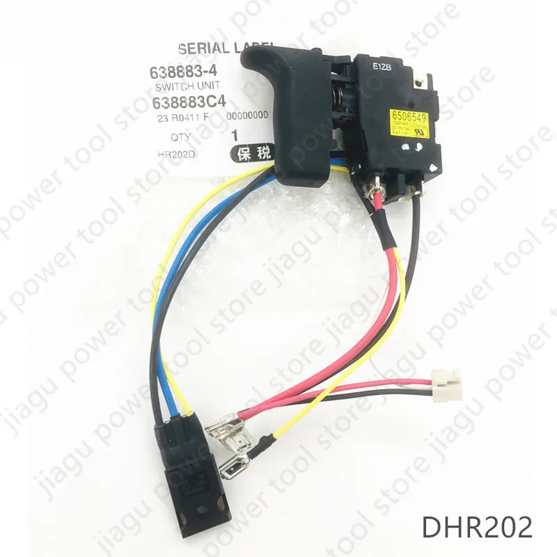 

Switch 6506549 replace For Makita DHR202 BHR202 BHR202 HR202D 638883-4 638882-6 Electric tool parts