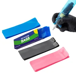 200pcs Disposable Tattoo Pen Bags Cartridge Tattoo Machine Cover Sleeves PMU Supplies Clip Cord Cover Tattoo Accessories