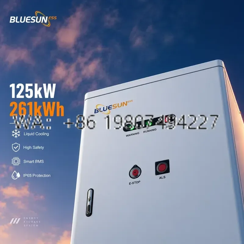 for Bluesun Outdoor Cabinet Liquid Cooling 261KWH ESS All in One 125KW Solar System for Commercial and Industrial Use
