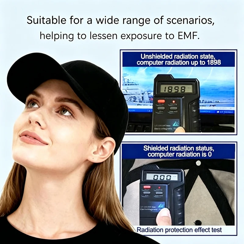 6 Colors Cap,EMF Shielding Silver Fabric,Effortless Protection in Your Daily Life.