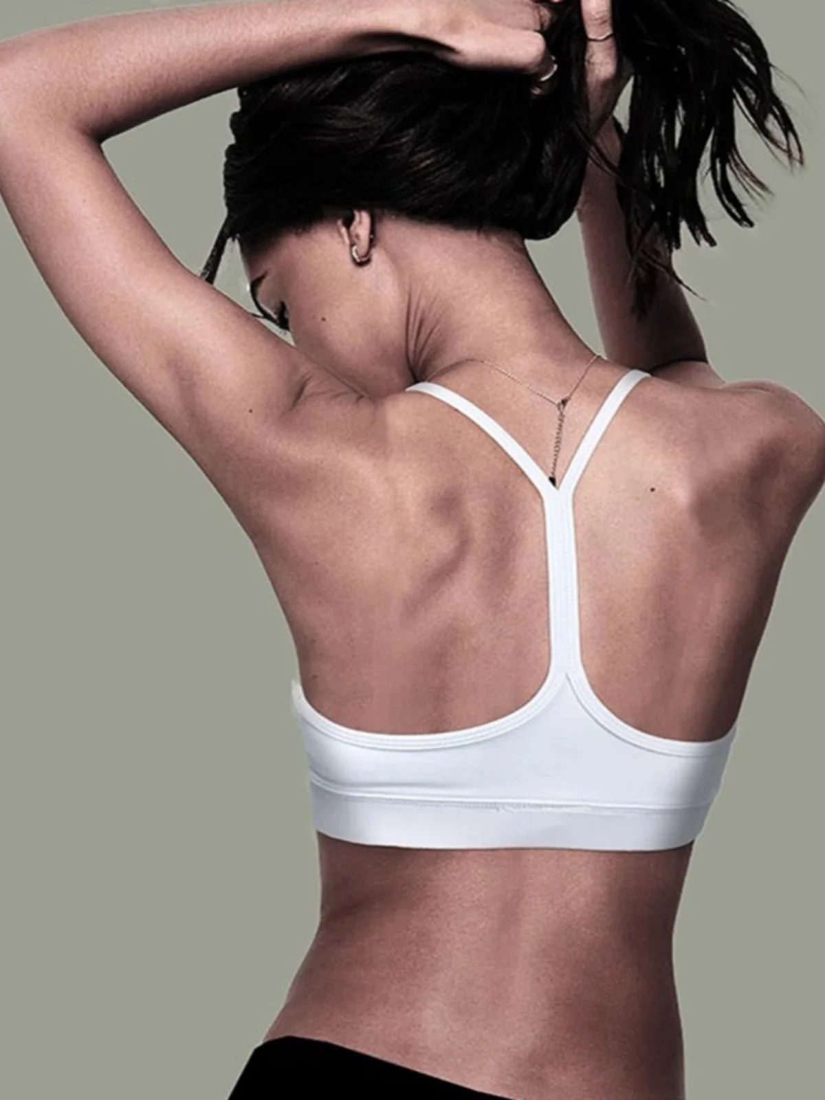 Yoga Sports Strap Vest Women's Outerwear Beautiful Back Bra Integrated Chest Pad Inner Match Back Hanging Neck Underwear Top