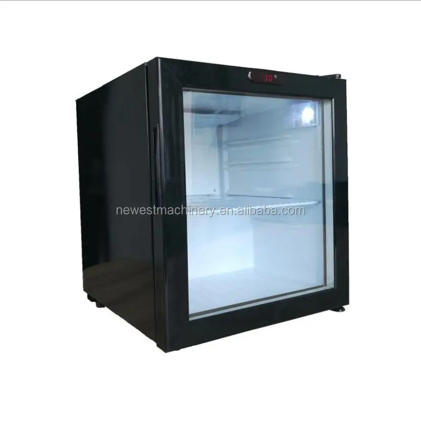 Glass Door Display Cooler Mini Fridge 30 Liter Glass Door Mini bar Fridge