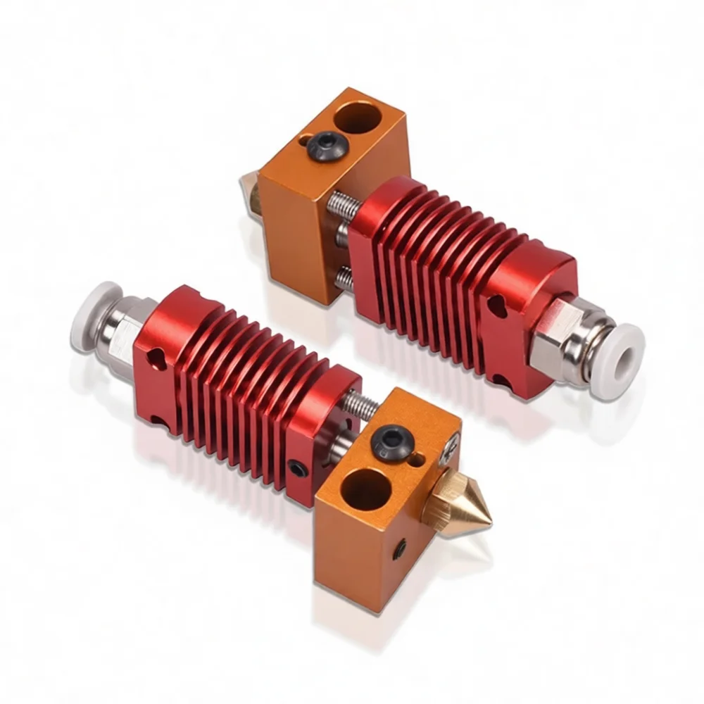3D Printer Parts Kit For Ender 3 Hotend Assembly Nozzle Throat Heating Block Extruder Component For DIY Maintenance