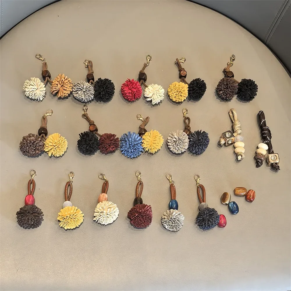 Maillard Schnürsenkel Blume Tannenzapfen Pom-Pom Quaste mit Holzperlen Känguru Charm Einzelpackung Sneaker Schnürsenkel Zubehör – Detail 17