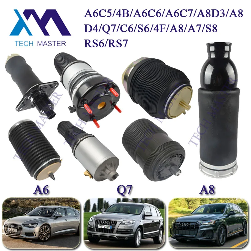 Air Suspension Springs For A6C5 A6C6 A6C7 A8D3 A8D4 Q7 C6 S6 A7 S8 RS6 RS7 958 957 air suspension kit Shock Absorber Accessories