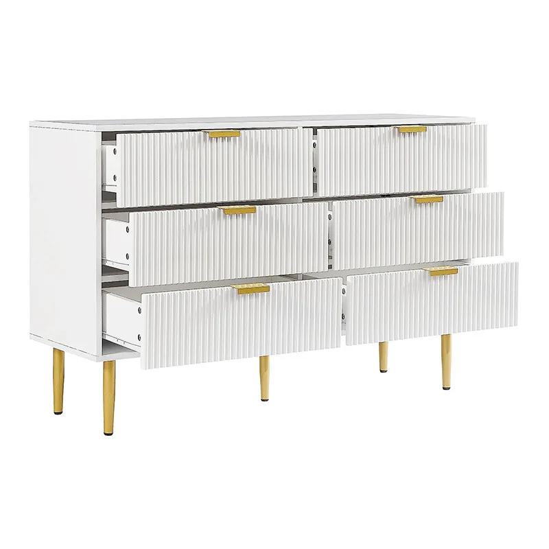 #Cross-border Living Room Storage Cabinet Modern Simplicity Chest Drawers Light Luxury Wood Drawer Cabinet Three-six Drawers