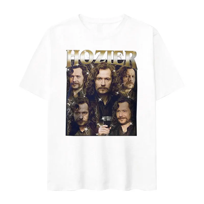 90s Vintage Hozier Funny Graphic T Shirt Men's Casual Fashion High Quality T-shirts Man 100% Cotton Oversized T-shirt Streetwear