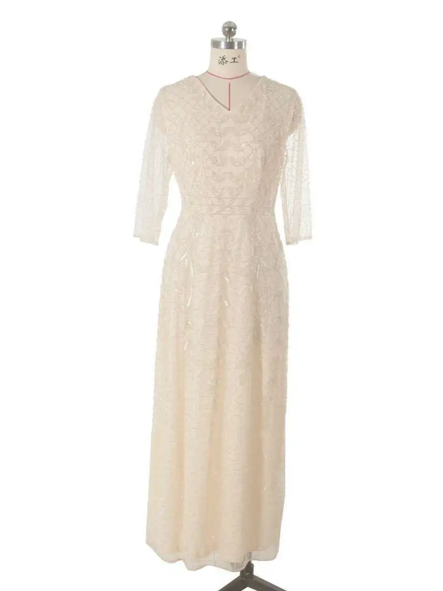 

Ele Evening Dr Long Par Gown Women's Faion S Middle East Formal Dr Five-Quarter Sve Other Material