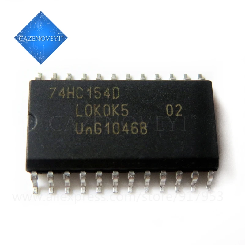 10pcs/lot 74HC154D SOP24 74HC154 Encoder,decoder,multiplexer and demultiplexer 4-16 DECODER/DEMUX New original In Stock