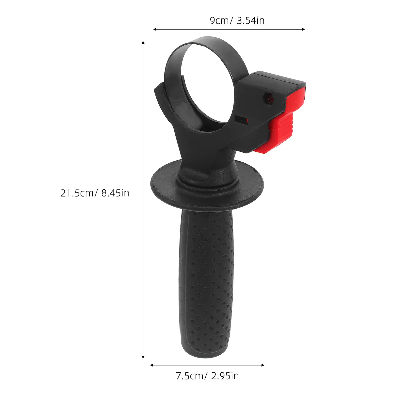 Non-Slip Replacement Handle for Electric Hammer Ergonomic Side Front Grip Auxiliary Accessory for Impact Drill